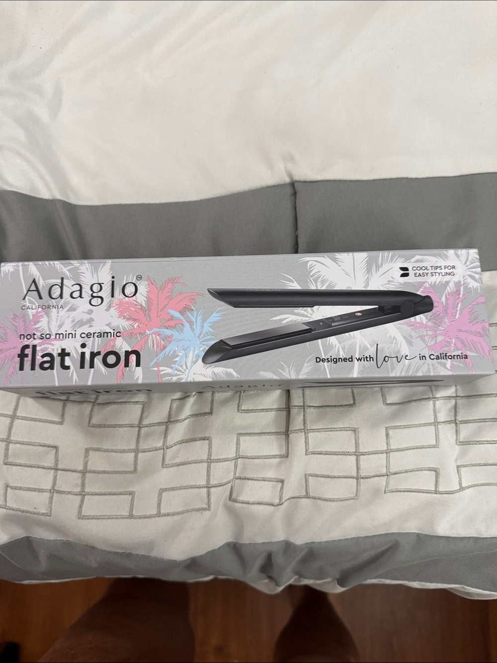 Adagio Not So Mini Ceramic Flat Iron — Black